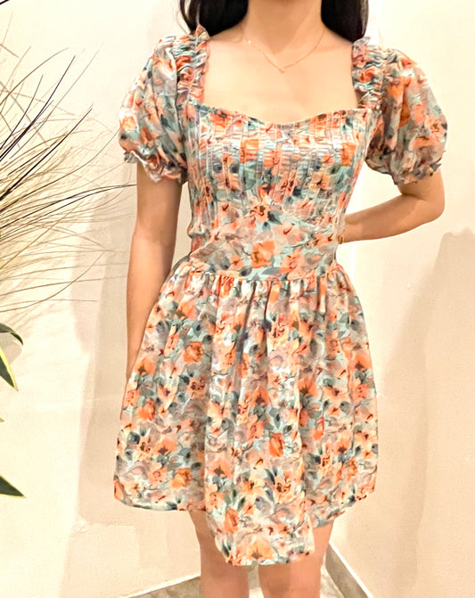 Floral Print Stylist Dress Party Wear For Women