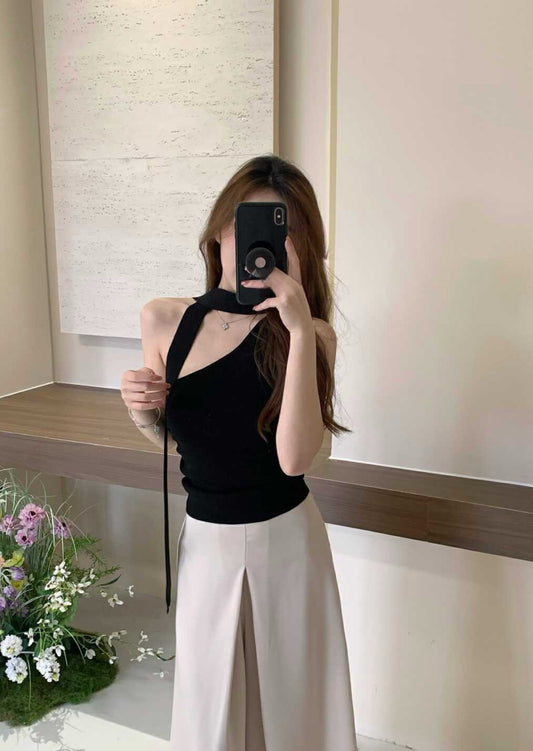 Women Regular Fit One-Shoulder Top