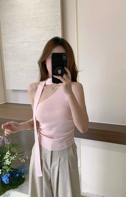 Women Regular Fit One-Shoulder Top