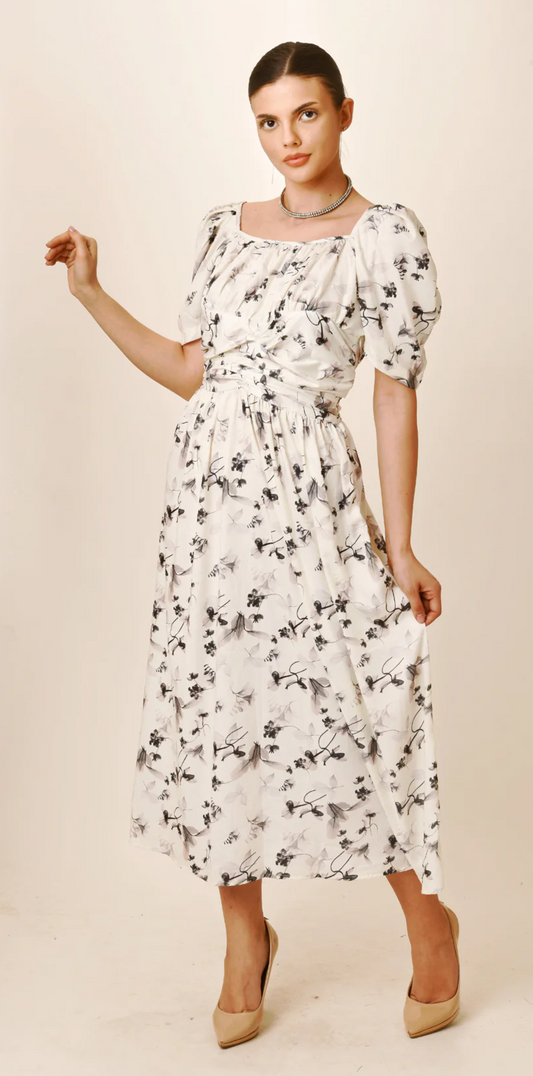 Women Long Length Printed Dress